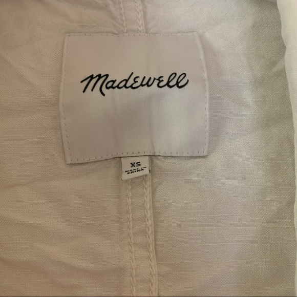 Madewell League Cargo Linen Jacket in Ivory - Picture 6 of 10